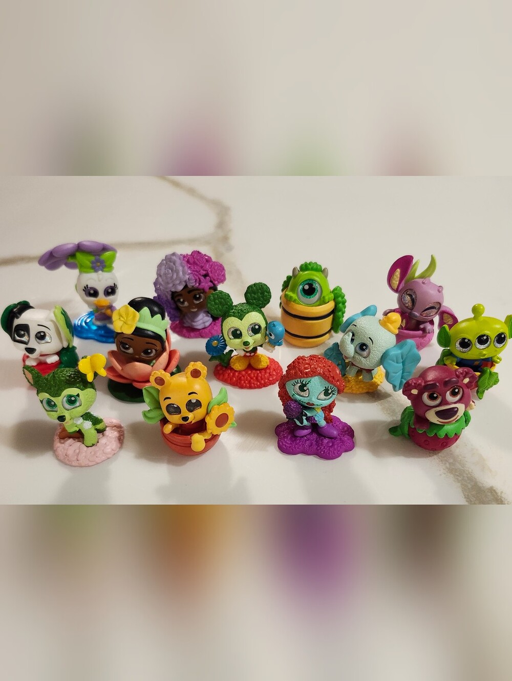 Disney Doorables In Full Bloom Lot of 13 Figures Pixar Characters Collectible